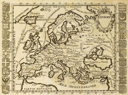 Фотообои Старая карта Европы