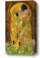 Картина Густав Климт - Поцелуй