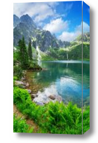 Картина озеро в горах