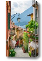 Картина Улица в Италии с зеленью